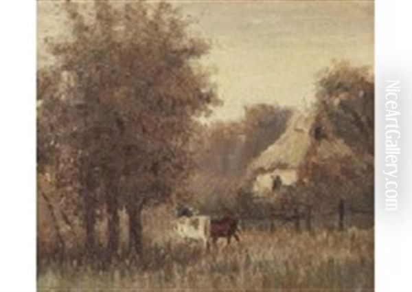 Farm Village In The Morning - view 1