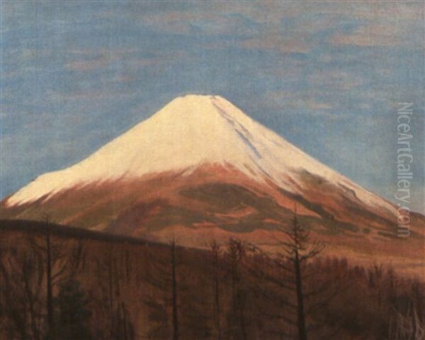 Mount Fuji By Lake Yamanaka - view 1