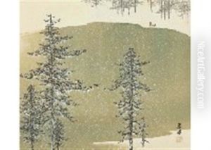 Cold Mountain And Snow by Shunkyo Yamamoto