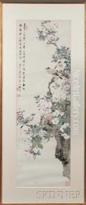 Bird And Flower Painting Bird And Flower Painting