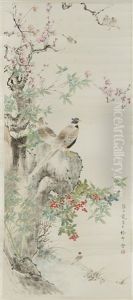 Oiseaux Dans Un Paysage