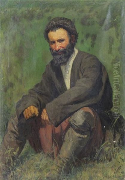 Seated Peasant - view 1
