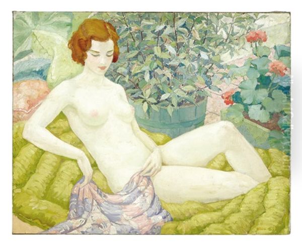 Nude In A Garden - view 1