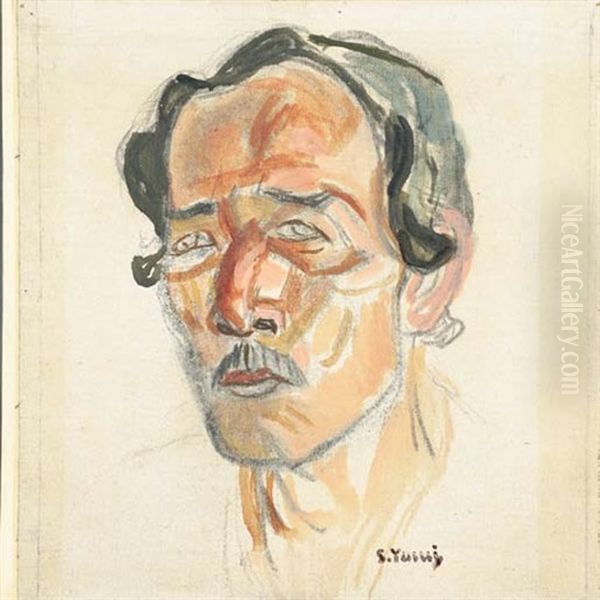Portrait Of Taikan Yokoyama - view 1