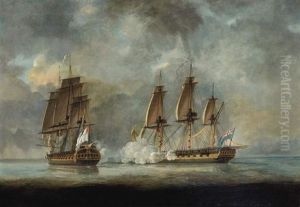 Naval Engagement by Thomas Yates