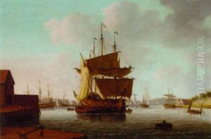 Ships Off The Dockyard At Chatham