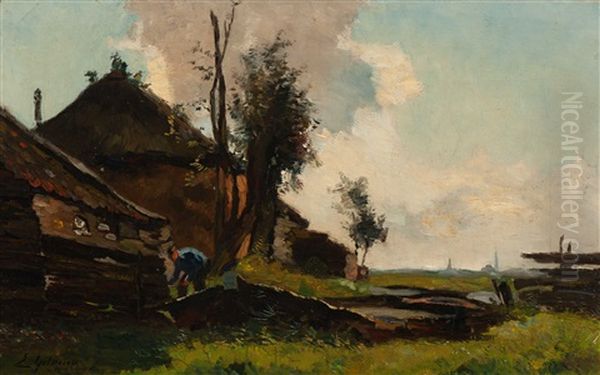 Farm In A Polder Landscape - view 1