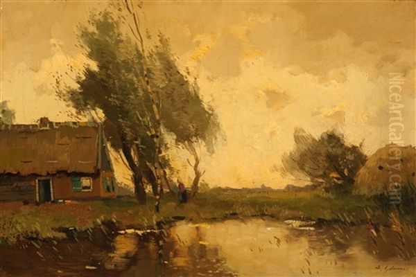 Farm In A Polder Landscape - view 1