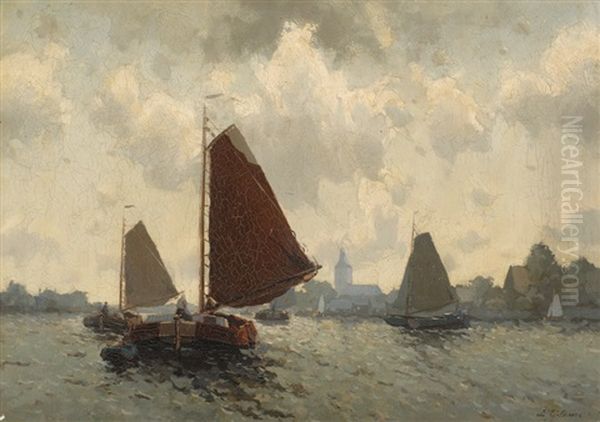Ships At The Mouth Of A Harbour - view 1