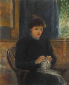Portrait Of Lily Yeats At Bedford Park, London by John Butler Yeats