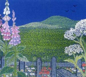 Foxgloves By A Fence by Lily Yeats