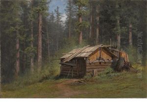 Charcoal Burner's Cabin by Raymond Dabb Yelland