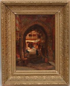 Arab Market Scene by George Henry Yewell