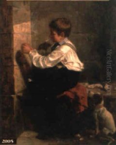 Mischievous Boy by George Henry Yewell