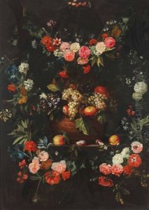 Natura Morta Con Frutta E Fiori by Frans Ykens