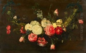 A Floral Swag by Frans Ykens