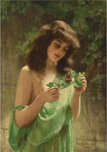 Young Girl With A Butterfly