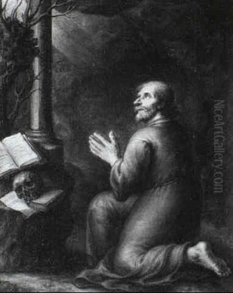A Hermit At Prayer - view 1