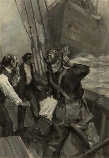 Fisherman At Sea - view 1
