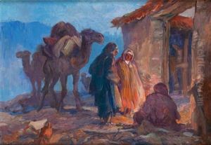 La Halte Des Caravaniers by Frederick Coffay Yohn