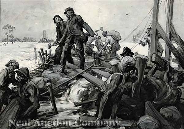 Kalas Checks The Flood: The Levee Holds - view 1
