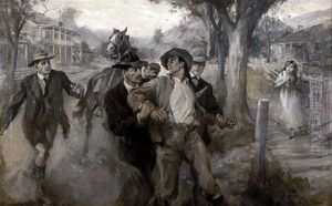 Man Apprehended On Western Street by Frederick Coffay Yohn