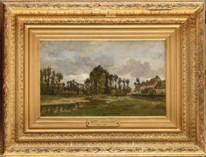 Ferme A L"etang by Edmond Charles Joseph Yon