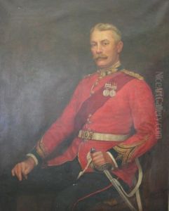 Portrait Of Lt. Col. William Coape Sherbrooke Oates by Henry Jamyn Brooks