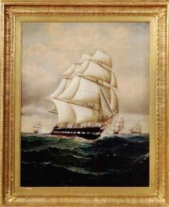 Portrait Of A Full-rigged Ship by William Gay Yorke
