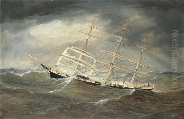 The Connemara In Calm Weather; The Connemara In Foul Weather, A Pair - view 1