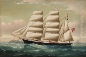Skutemaleri Av Erato Af Christiania, Capt. A. Andersen Skutemaleri Av Erato Af Christiania, Capt. A. Andersen