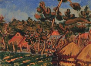Landscape by Tetsugoro Yorozu