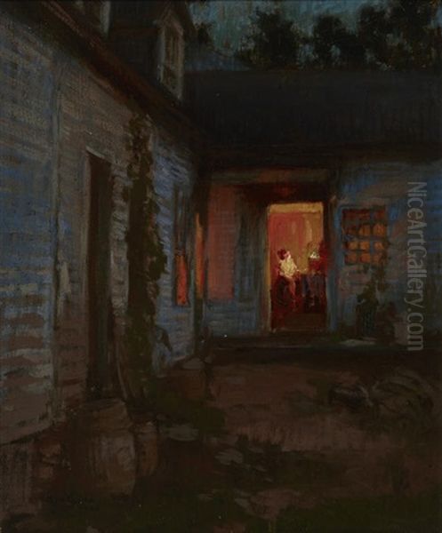 Farmhouse At Night, Tyringham - view 1