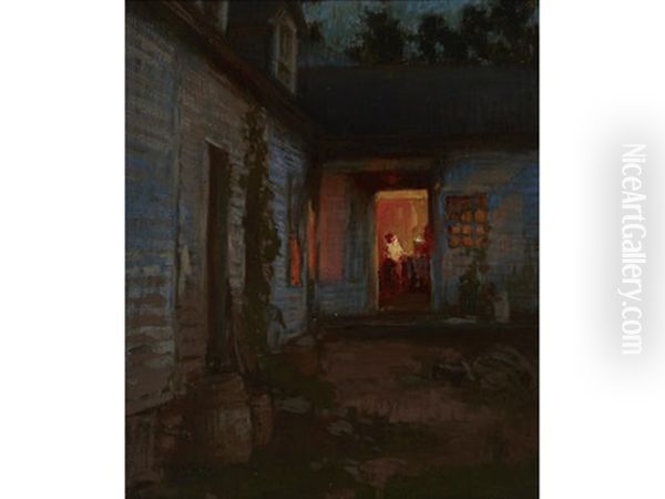 Farmhouse At Night, Tyringham - view 1