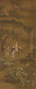 Palace Lady With Five Female Attendants Palace Lady With Five Female Attendants