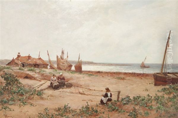 Untitled (women Mending Nets) - view 1