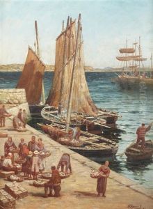 Unloading Today's Catch by Alexander Young