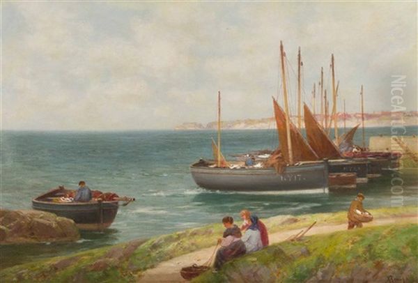 Unloading The Catch On The Fife Coast - view 1