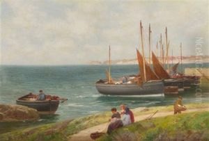 Unloading The Catch On The Fife Coast by Alexander Young