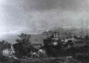 Italienische Kustenlandschaft by Edward Young