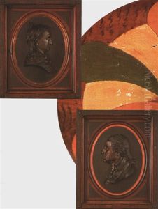 Portrait Bust Of George Washington (+ Portrait Bust Of Martha Washington; Pair) by Henry Young