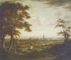 Prospect Of Salisbury With Harnham Bridge And The River Avon