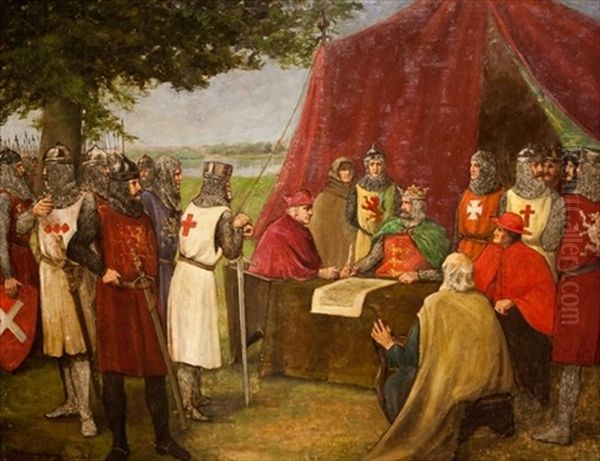 King John Signing The Magna Carta - view 1