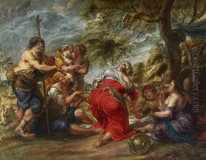 A Pastoral Scene by Jan Thomas Van Yperen