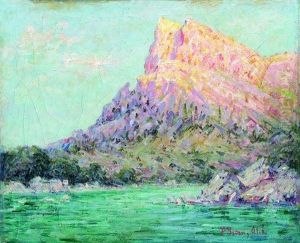 Vue Des Pyrenees Orientales by Pere Ysern Y Alie