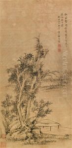 Pavilion Under Shade by  Yun Xiang