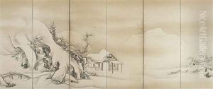 Chinese Landscape In Snow (in 6 Parts) by Yusetsu
