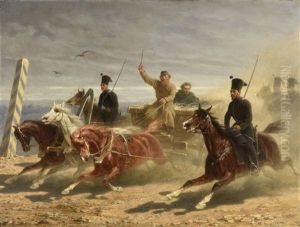 Transport De Prisonniers Russes Par Des Cosaques