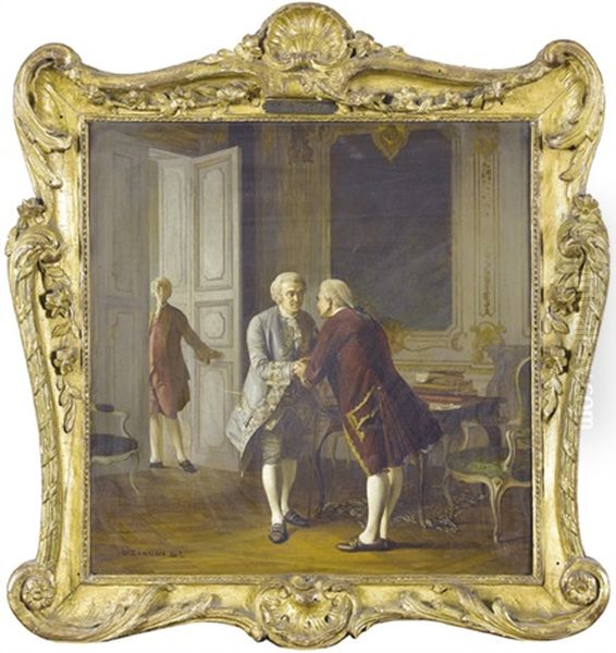 Interieur Mit Galanter Szene - view 1