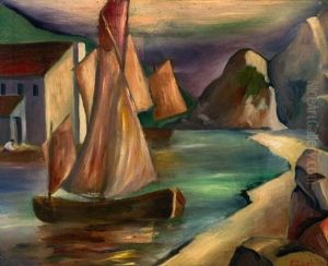 Fischerboot In Bucht by Franziska Zach